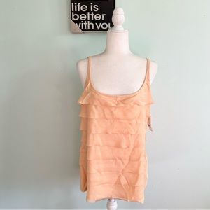 NEW! New York & Company Ruffle Tiered Tank Top Size XL